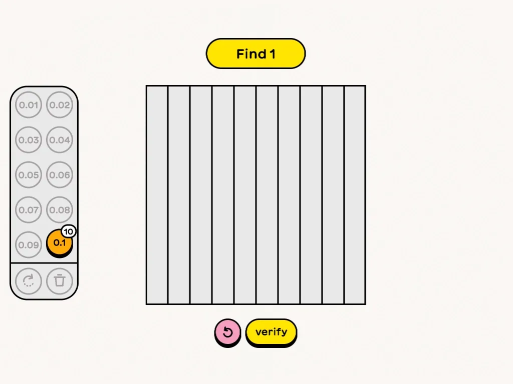 Task Devising Decimals